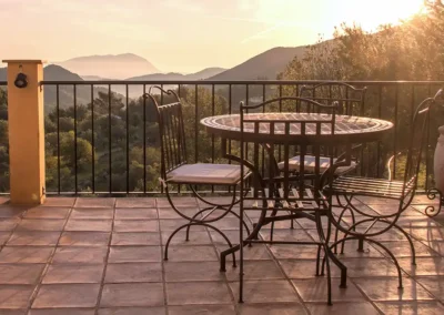 Enjoy the sunset from Taronger's terrace