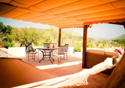 Casita terrace with hammock