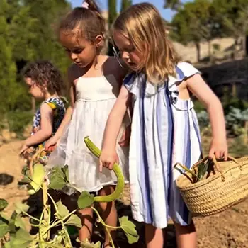 agrotourism-children-organic-hotel-kitchen-garden kid-friendly hotel with organic kitchen garden